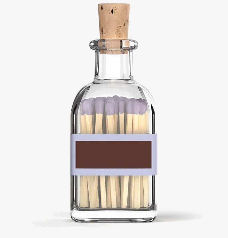 Tändstickor Liten Lavendel från Eldstickan i glasburk