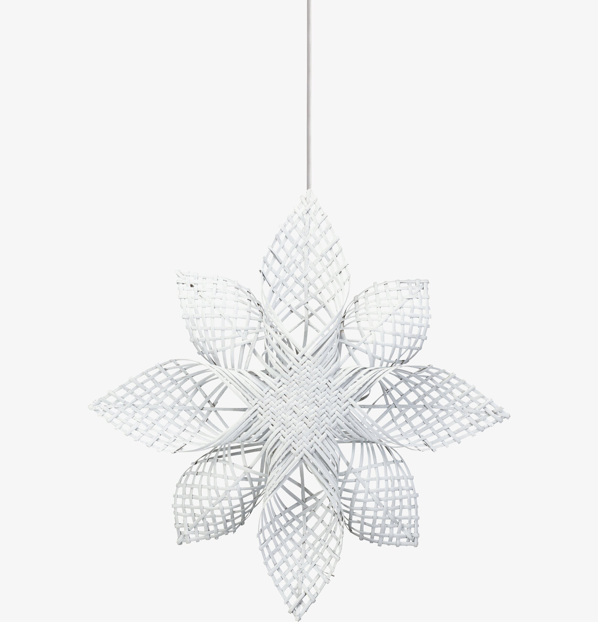 Anna Star Vit Ø 68 cm från PR Home, vit flätad trädstjärna