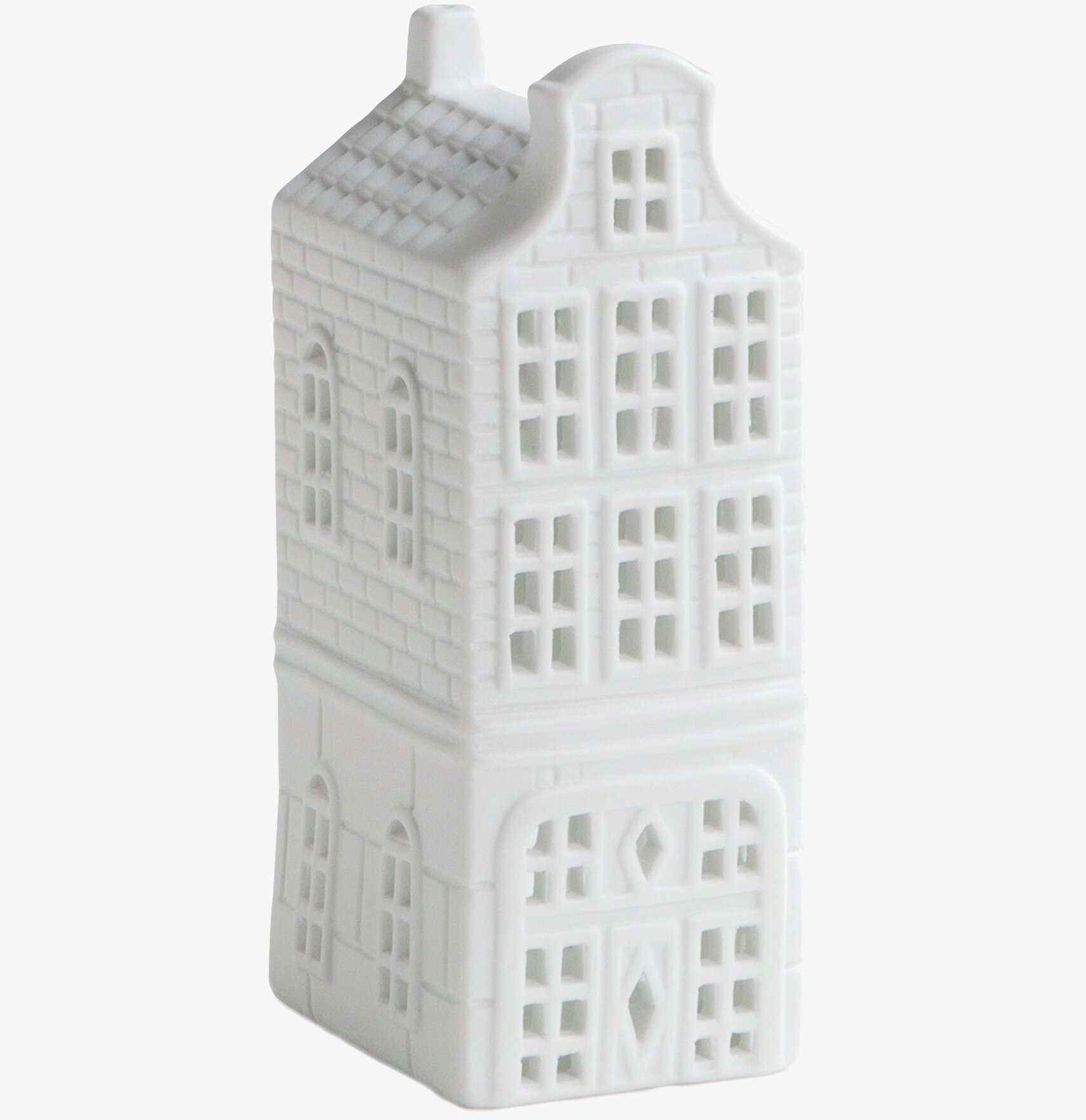 Ljuslykta Canal House #27 från K Amsterdam i vit keramik