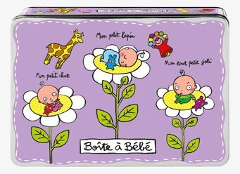 Bild av charmig plåtburk med lekfulla illustrationer