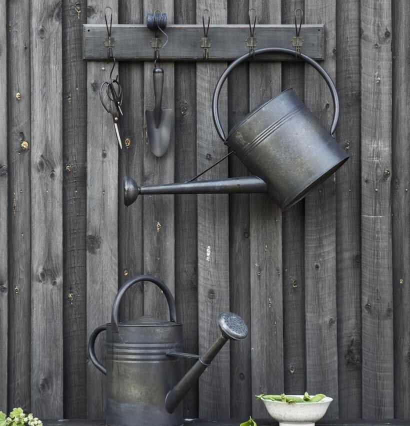 Klädhängare 5 Krokar Mörkgrå/Svart från IB Laursen monterad