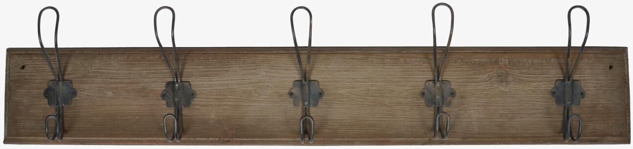 Klädhängare 5 Krokar Brun från IB Laursen på vit vägg