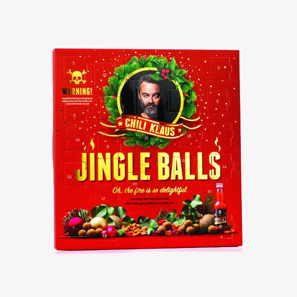 Chili Klaus Adventskalender - Jingle Balls med julmotiv