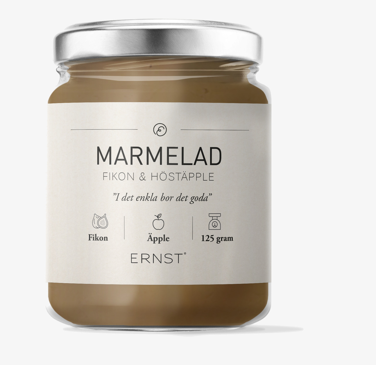 Bild av marmeladburk med stilren och naturlig design