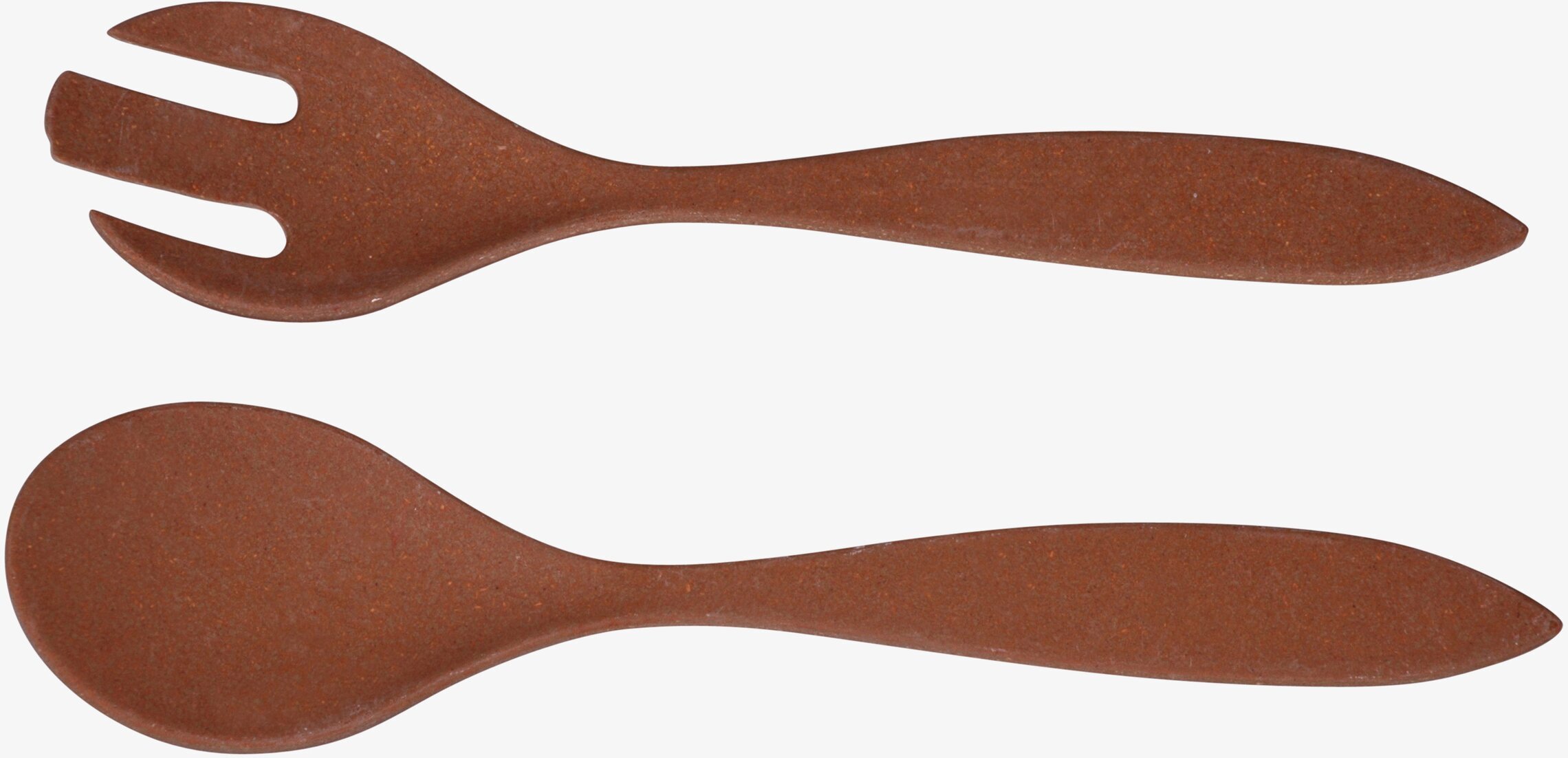 Salladsbestick från Zuperzozial i terrakottafärgad design