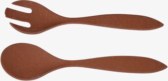 Salladsbestick från Zuperzozial i terrakottafärgad design