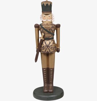 Bild av dekorativ nötknäppare i antik guld finish