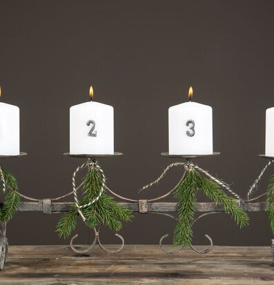 Bild av en elegant ljusstake för fyra blockljus