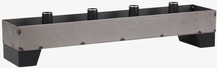 Ljusstake 4 Ljus Smide Brun från Miljögården i rustik stil