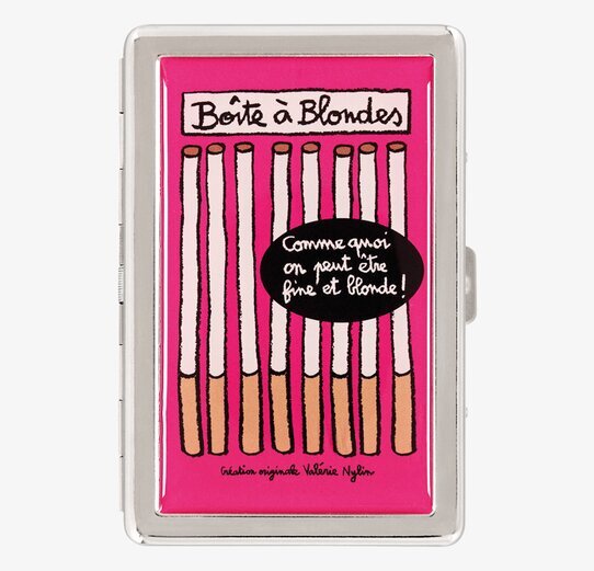 Cigarettetui Rosa från Derriére la porte med färgglad design