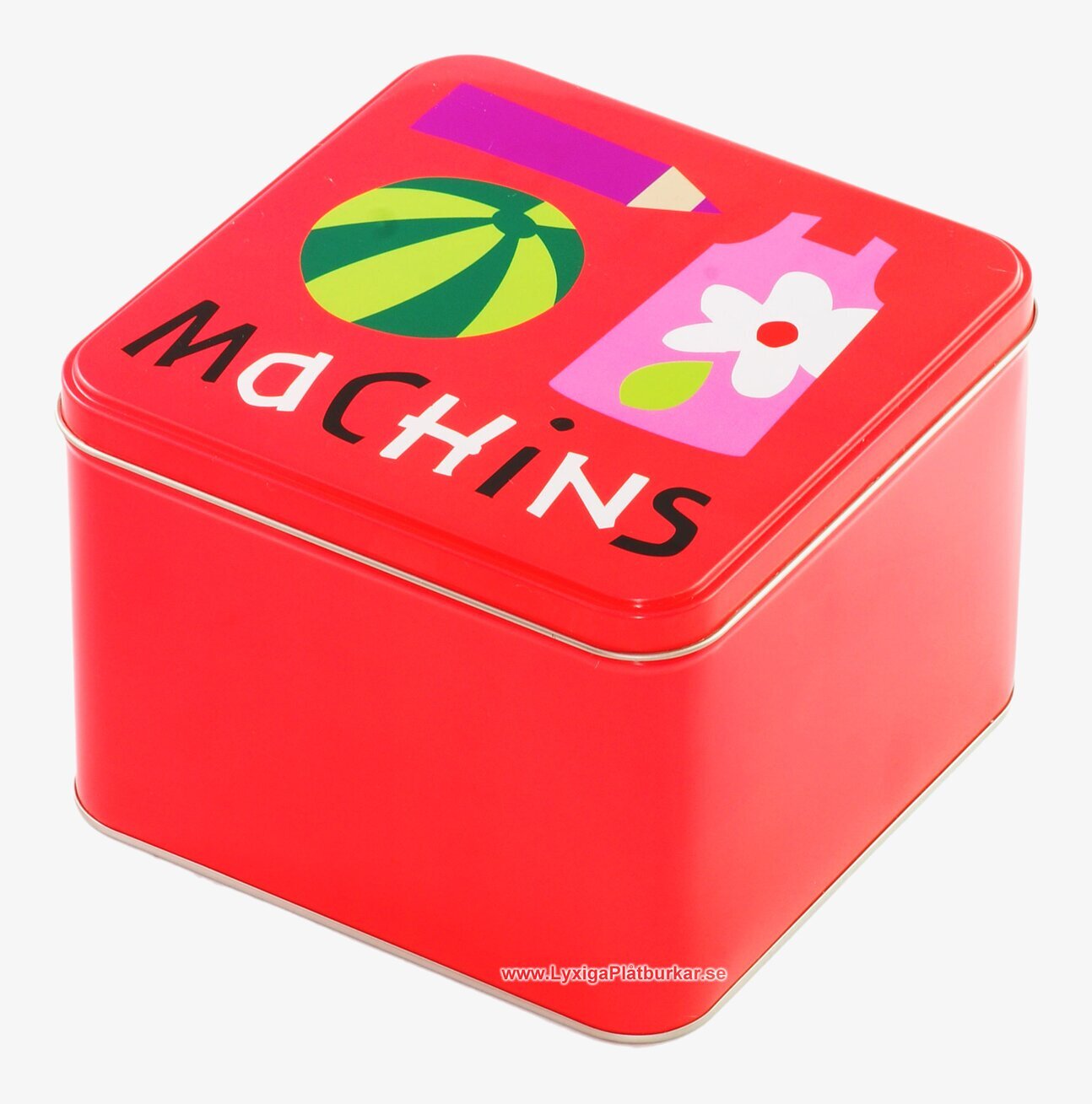 Plåtburk Alfabet rosa set från Derriére la porte