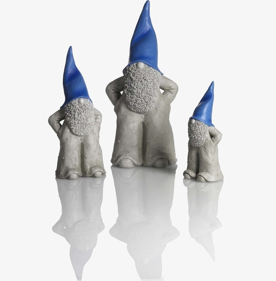 Tomten Elmer Blå 45 Cm från Nääsgränsgården med blå luva