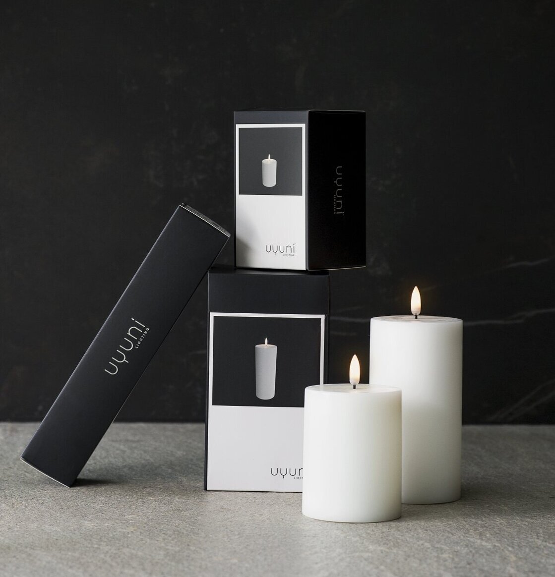 Uyuni Pelarljus LED Nordic White 18 Cm från Uyuni på sten