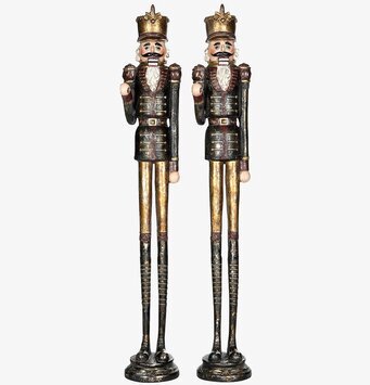 Bild av ståtliga nötknäpparsoldater i dekorativa uniformer