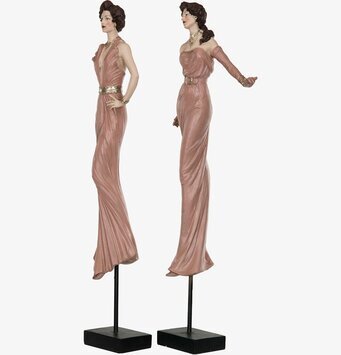 Bild av elegant skulptur med två kvinnliga figurer