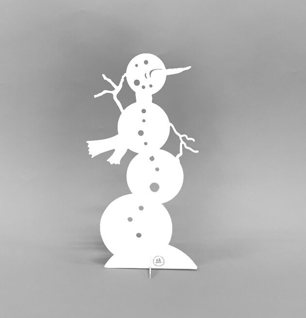 #ÄlskaPlåt Snögubbe från Älskaplåt - en plåtsnögubbe