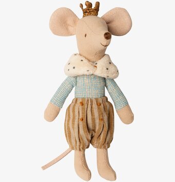 Foto av charmig musfigur med kunglig framtoning