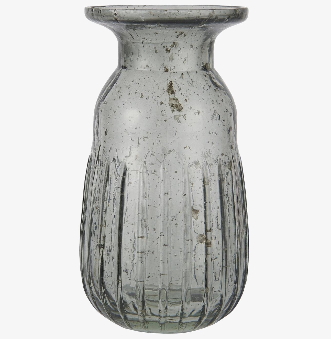 Bild av rökfärgad glasvas med unik bubblig struktur