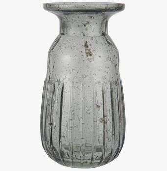 Bild av rökfärgad glasvas med unik bubblig struktur