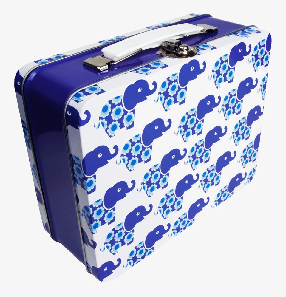Lunchbox - Blå elefant från Blafre med dansande elefanter