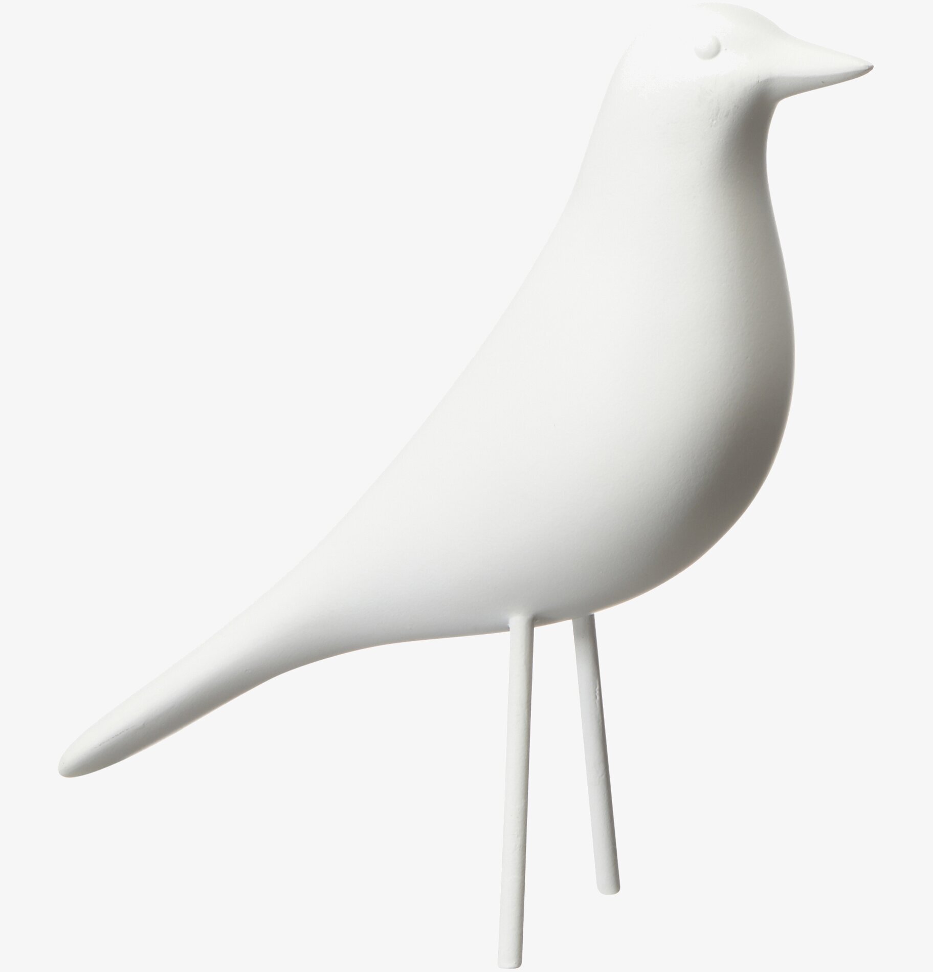 Bild av stilren vit fågelfigur för inredning