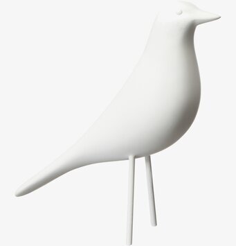 Bild av stilren vit fågelfigur för inredning