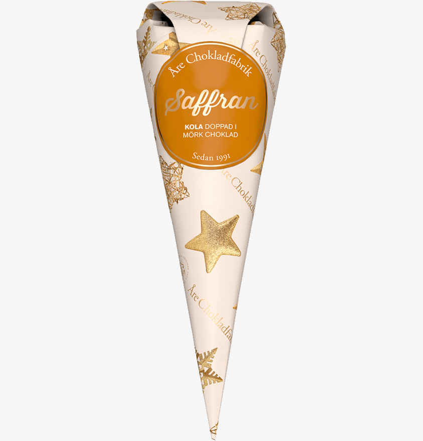 Saffranskola - Chokladstrut från Åre Chokladfabrik