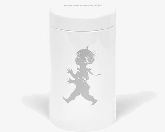 Bild av cylinderformad behållare med stilren design