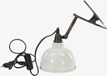 Bild av stilren och funktionell lampa med emaljfinish