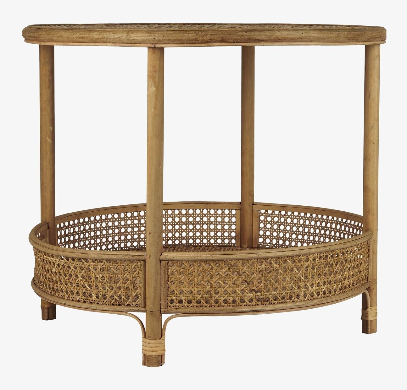 Sidobord Rotting från IB Laursen i naturlig rottingvävning