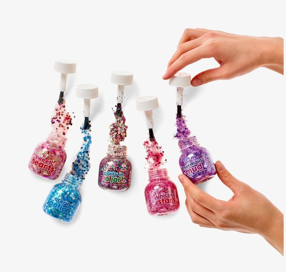 Pixie Paste Glitter Glue från Ooly i olika färgglada burkar