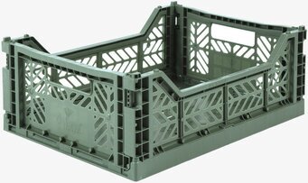 Bild av stapelbar förvaringsback i harmonisk grön färg