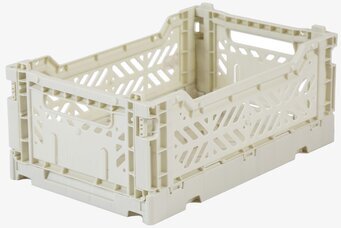 Bild av robust och stilren förvaringsback i beige