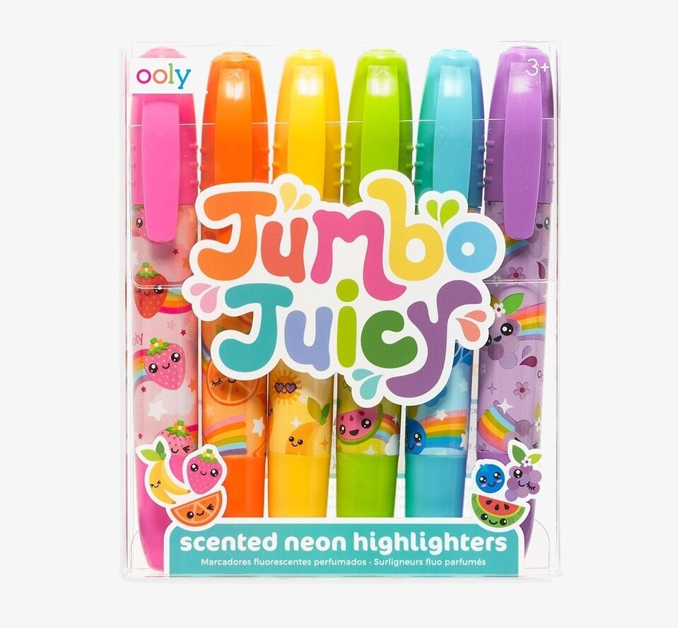 Jumbo Juicy - Scented Highlighters från Ooly i neonfärger