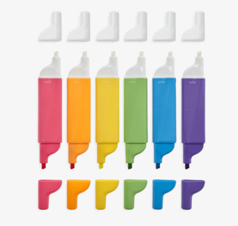 Bild av färgglada och praktiska överstrykningspennor