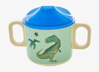 Foto av charmig babymugg med dinosauriemotiv