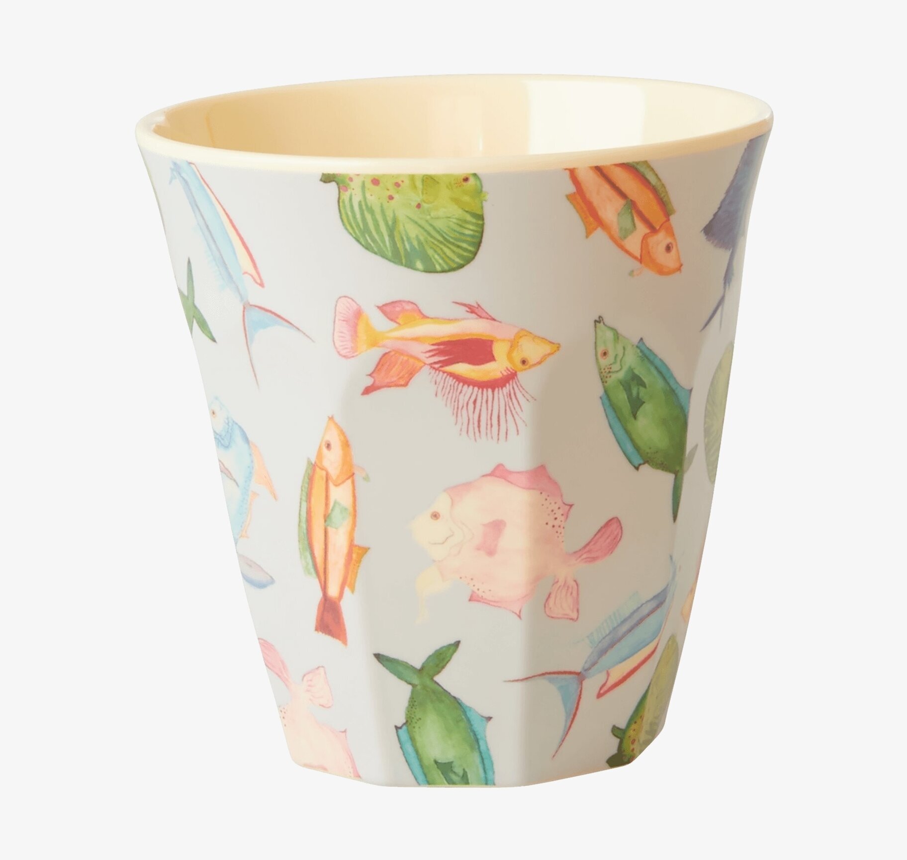 Mugg Fish Print från Rice med färgglada fiskmotiv
