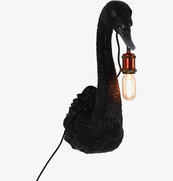 Bild av stilren vägglampa inspirerad av en svart svan