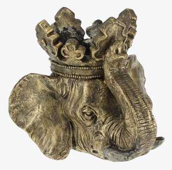 Bild av unik och detaljerad elefantkruka i guld