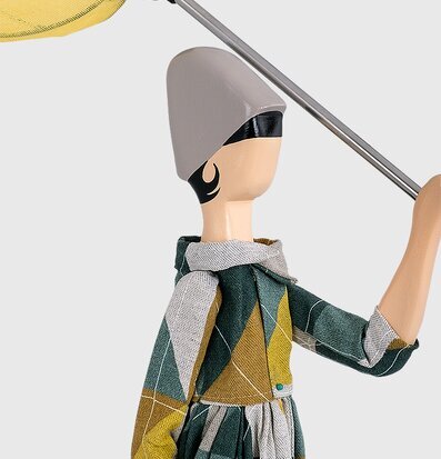 Foto av unik bordslampa med stilren design