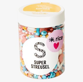 Bild av färgglad strösselmix för bakning och dekoration