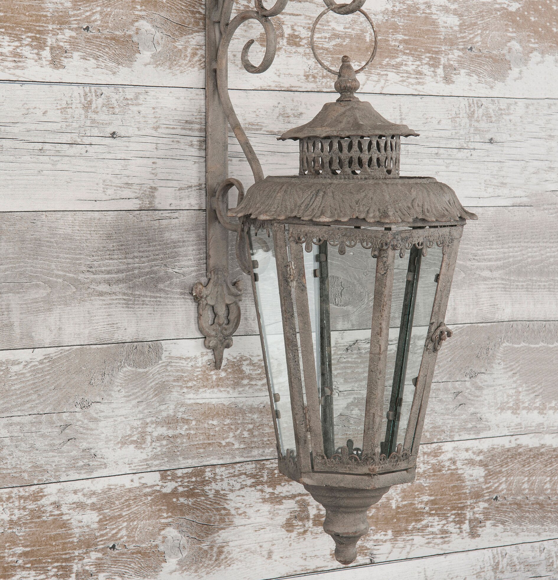 Lykta Blad Inkl Väggkonsol från A Lot Decoration