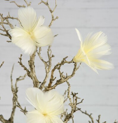 Bild av stilren dekoration med ljusgula blommor