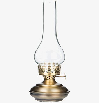 Bild av elegant ljuslykta i antik mässingsdesign