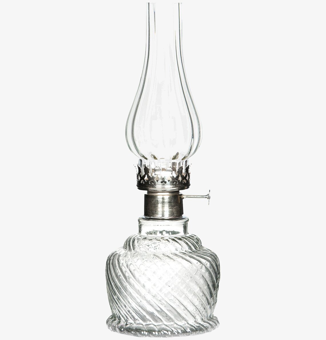 Ljuslykta Värmeljus Klar/Rand Silver från A Lot Decoration