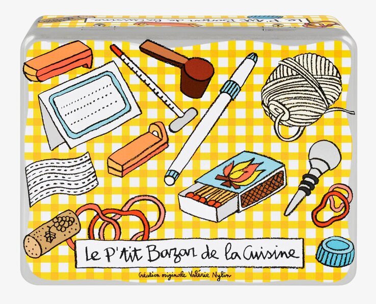 Plåtburk Ditt & datt från Derriére la porte med färgglad design