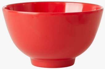 Bild av klarröd skål i hållbar melamin för köket