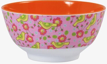 Skål Melamin Fågel från Rice med livfullt fågelmönster