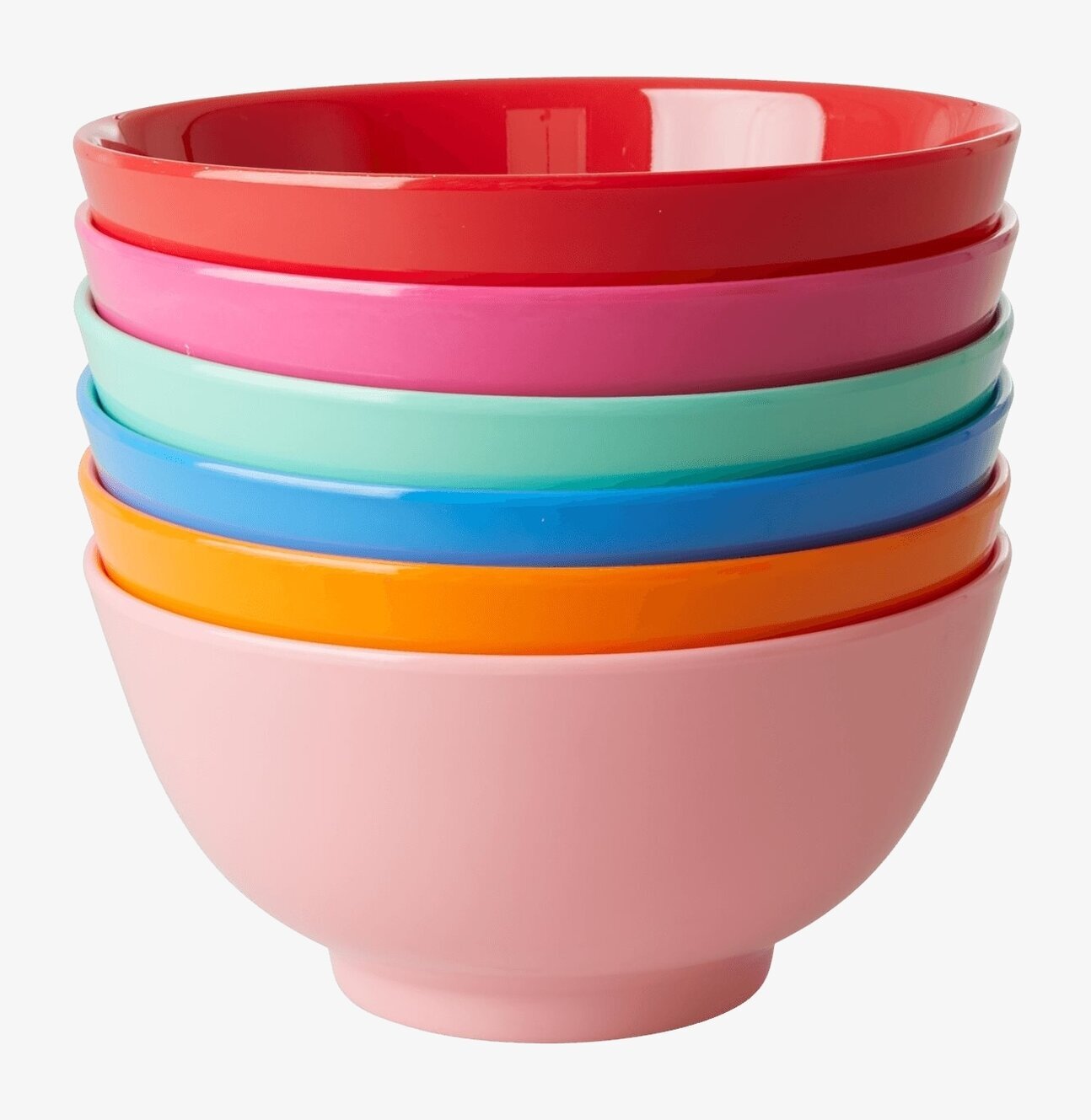 Skål Melamin Röd från Rice, färgstark och hållbar skål