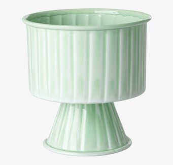 Foto av stilren salviagrön blomkruka för inredning